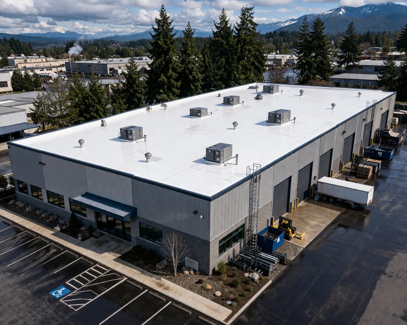 Commercial Roofing – Flat roofing project