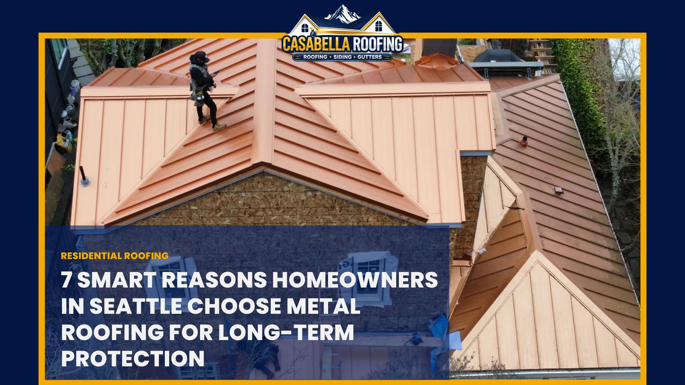 Metal roofing in Seattle WA