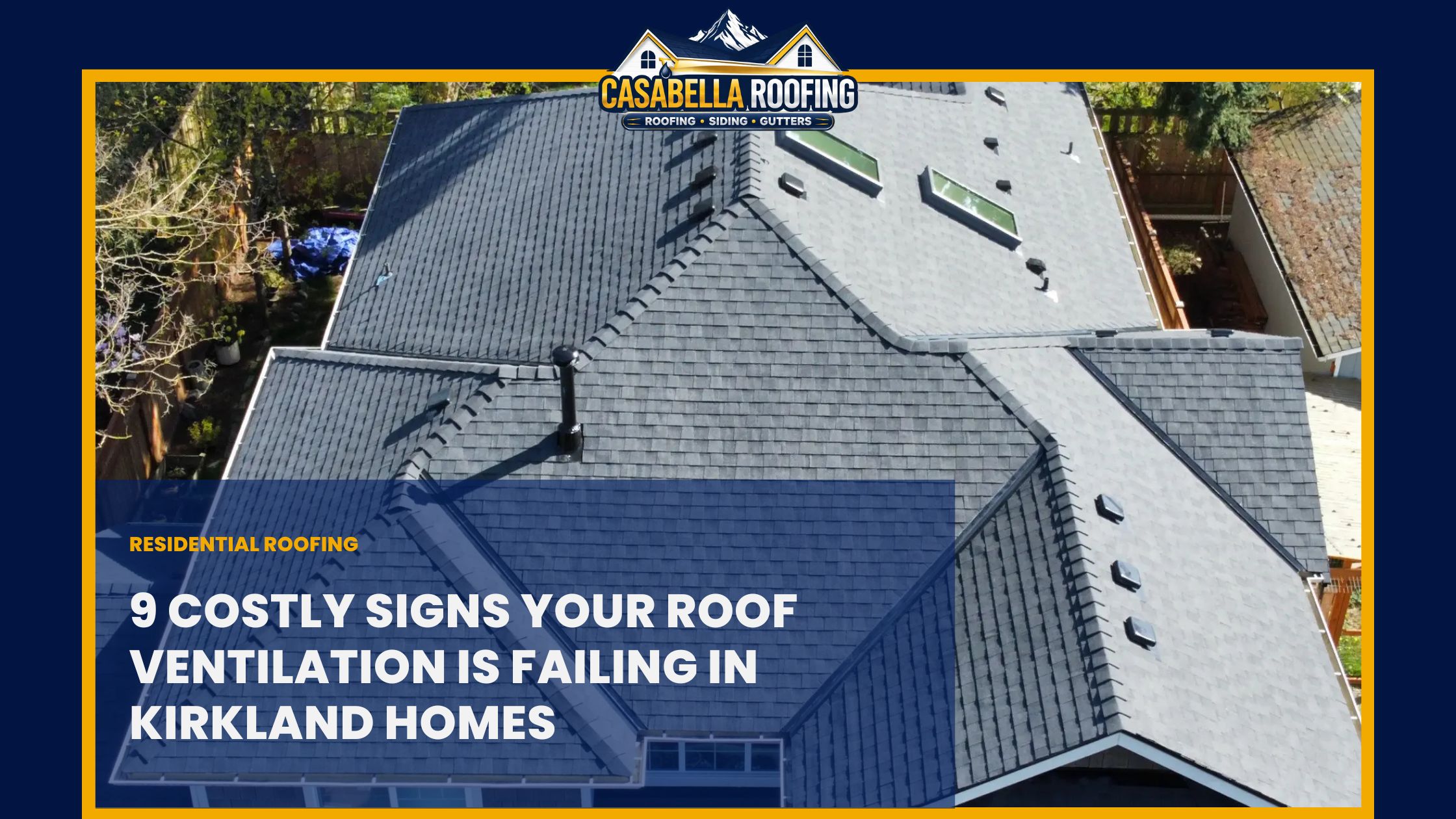 Roof ventilation in Kirkland WA