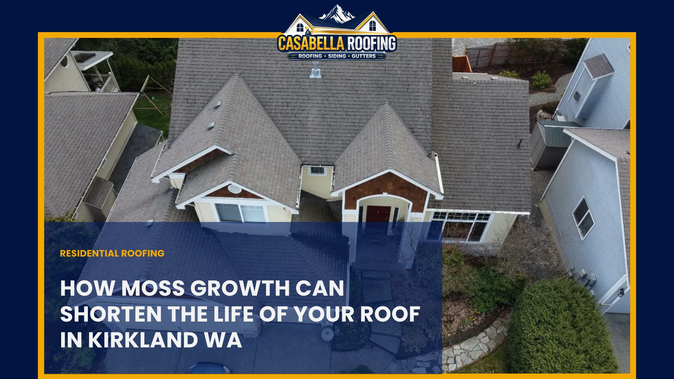 moss roof damage Kirkland WA