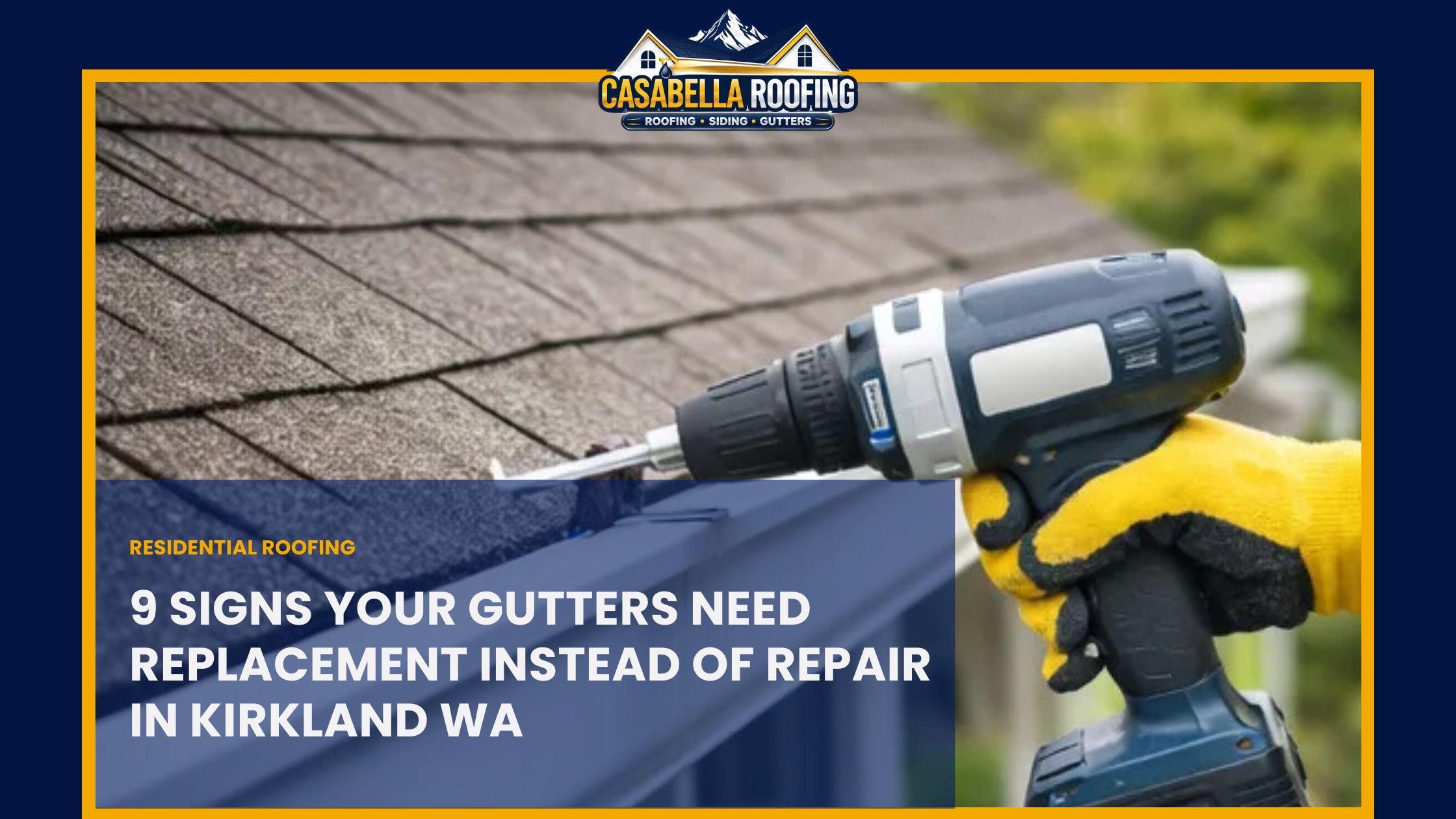 Gutter Replacement Kirkland WA